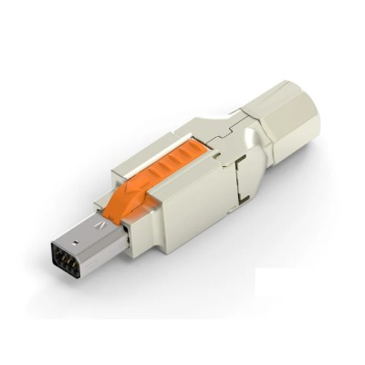 TE Connectivity Industrial Mini I/O Cable Straight Mini I/O Connector Male 8 Way Shielded 2350310-1