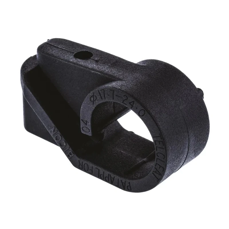 Prysmian Black Polyethylene Cable Clip, Nut Fixing, 24 mm Maximum Bundle Diameter, 51 mm Length, 18 mm Width, 31 mm U385RS04