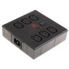 Bulgin 10A 250V 6 Gang Socket Bar with 2m Cable, Filtered IEC C13, Fused PXD701/561/10/1