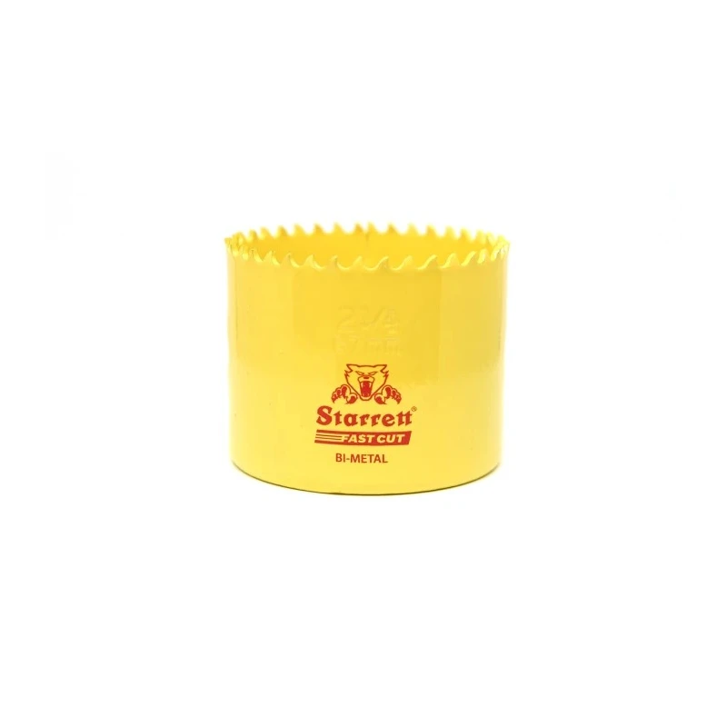 Starrett 57 mm Diameter Bi-Metal Drill Bit for Stainless Steel, Metal, Mild Steel Sheet FCH0214-G