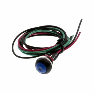 TE Connectivity PB6 Series Illuminated Push Button Switch Panel Mount On-Off 1 NO Blue LED IP68 PB6B2FM7M1CAL07Y500