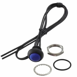 TE Connectivity PB7 Series Push Button Switch, On-On Operation, Panel Mount, 1 NC Contact, Blue PB7B2FM7M1CAL00Y500