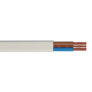 RS PRO 3 Core Mains Power Cable White 1.5mm² 300/500V 85°C Thermoplastic 50 m 239-8432