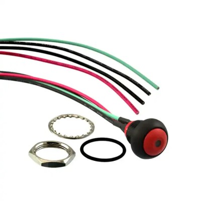 TE Connectivity PB6 Series Illuminated Push Button Switch, On-Off, Panel Mount, 1 NO Contact, Red LED PB6B2FM3M1CAL03Y500