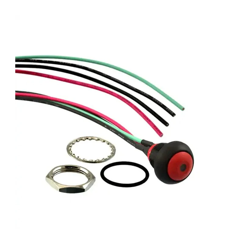 TE Connectivity PB6 Series Illuminated Push Button Switch, On-Off, Panel Mount, 1 NO Contact, Red LED PB6B2FM3M1CAL03Y500