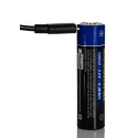 RS PRO LED Torch Black Red Rechargeable 1200 Lumen Aluminium Body USB Charging IP68 Adjustable Beam 239-7015