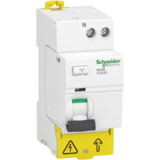 Schneider Electric Residual Current Device iIG40K Series, 25A, 1-Pole, 300 mA Sensitivity, Type AC, 500 A Breaking Acti9