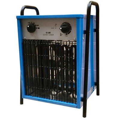 Broughton 9 kW Industrial Heater 1198 m³/h Air Flow Floor Mount 415 V BS4343 IEC60309 IFH9