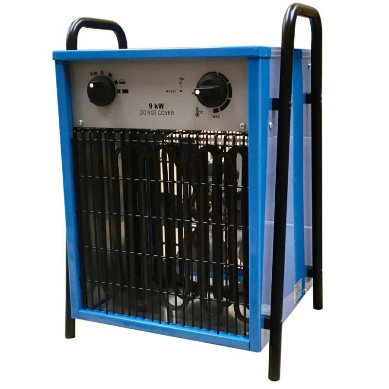 Broughton 9 kW Industrial Heater 1198 m³/h Air Flow Floor Mount 415 V BS4343 IEC60309 IFH9