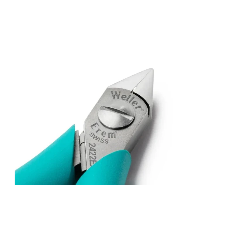 Erem ESD Flush Wire Cutter Side Cutter, Special Tool Steel Jaw, 130mm Length, 0.4in Jaw Width, 18mm Jaw Length, 1.5mm 2422EA