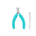 Erem 1-Piece Electronic Pliers Crosshatch Knurled 120mm Overall, 8mm Jaw ESD Safe 505BGC