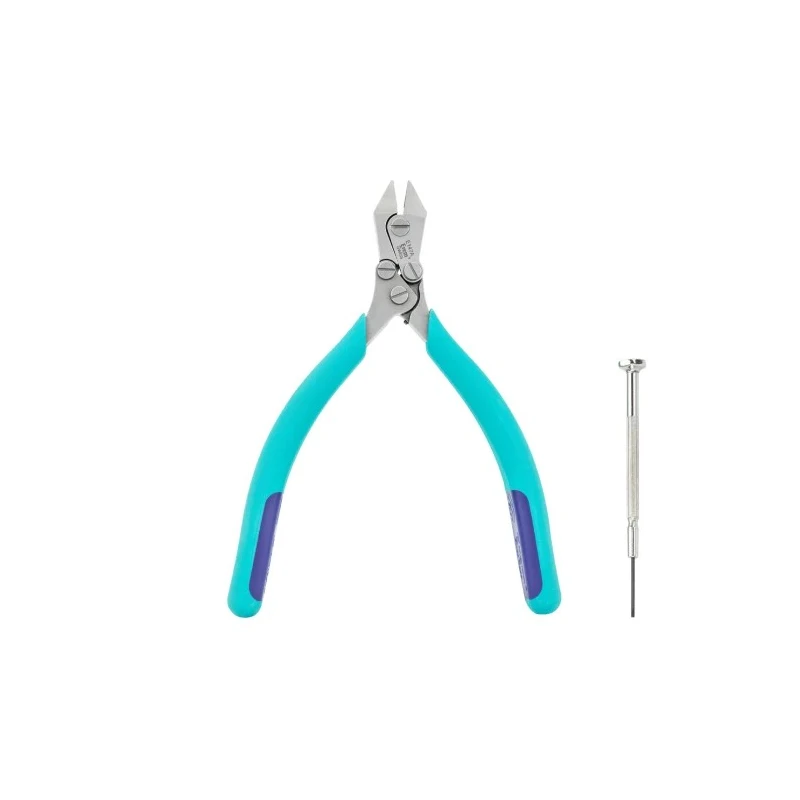 Erem ESD Safe Semi-Flush Side Cutter, Cable Cutter, High Grade Tool Steel Jaws, 142mm Overall Length, 1.8mm Max E147A