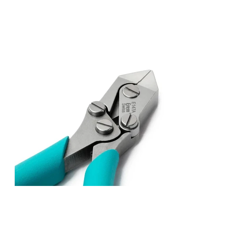 Erem ESD Safe Semi-Flush Side Cutter, Cable Cutter, High Grade Tool Steel Jaws, 142mm Overall Length, 1.8mm Max E147A