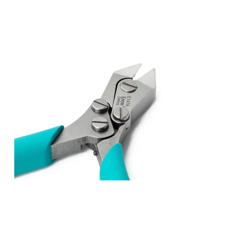 Erem ESD Safe Semi-Flush Side Cutter, Cable Cutter, High Grade Tool Steel Jaws, 142mm Overall Length, 1.8mm Max E147A