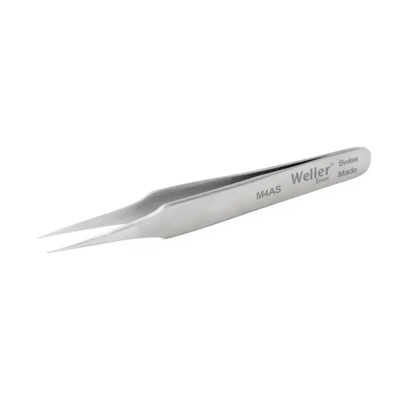 Erem 90mm Stainless Steel Pointed ESD Safe Tweezer M4AS