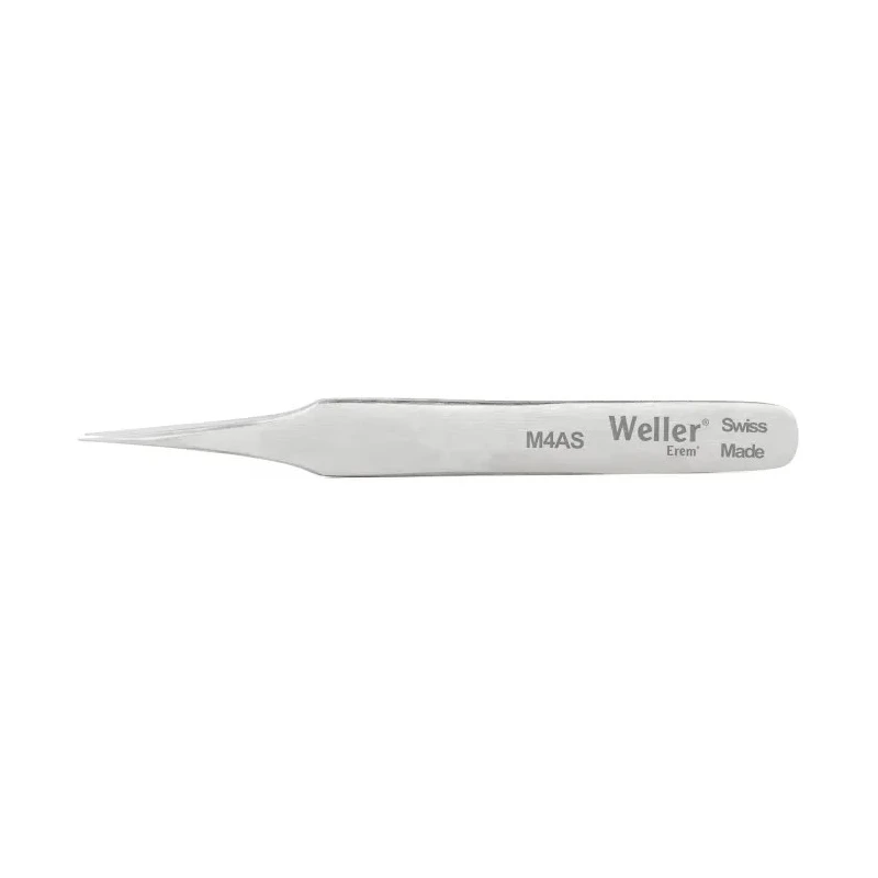 Erem 90mm Stainless Steel Pointed ESD Safe Tweezer M4AS
