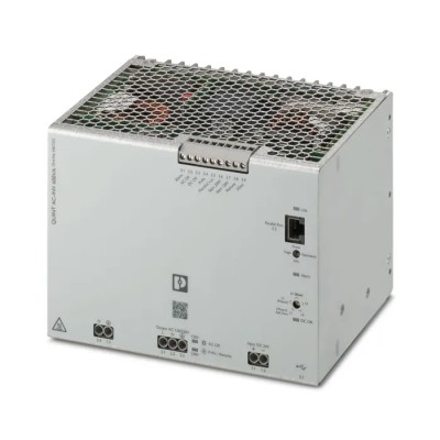 Phoenix Contact Fixed Installation DC-AC Power Inverter 24V dc Input 120V ac Output 600VA 5A Screw Connection 1067325