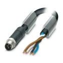 Phoenix Contact Male 4 Way M12 to Free Cable End Sensor Actuator Cable 1m 63V PVC Jacket IP65 IP67 1089952