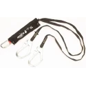 3M 2 m Fall Arrest Lanyard with Twist Lock Carabiner Twin Legs AE5320KBF