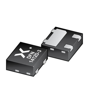 Nexperia Bi-Directional ESD Protection Diode 3-Pin DFN1412D-3, 24V Reverse Stand-Off, 1.9A Peak Pulse PESD2CANFD24U-QCZ