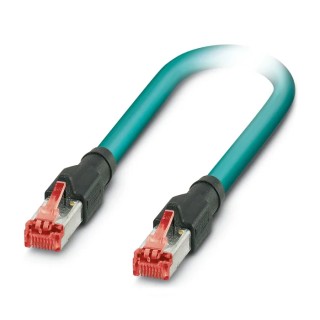 Phoenix Contact NBC Shielded Screened Cat5 Ethernet Cable 8 Core, Blue, 2 m, Polyurethane Jacket, Terminated, 72V Cat5