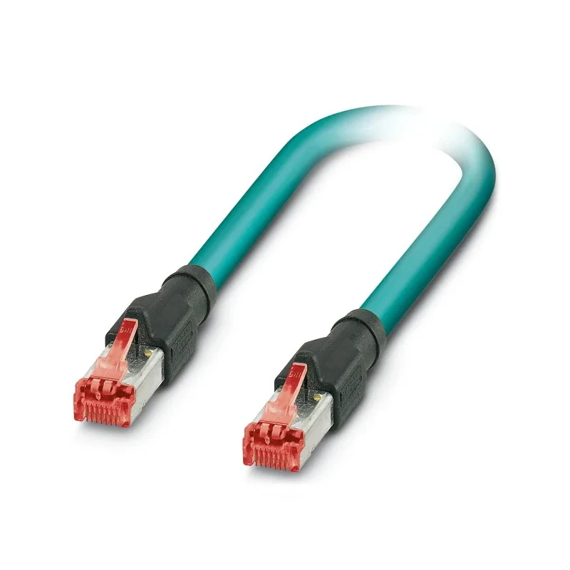 Phoenix Contact NBC Shielded Screened Cat5 Ethernet Cable 8 Core, Blue, 2 m, Polyurethane Jacket, Terminated, 72V Cat5