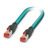Phoenix Contact NBC Shielded Screened Cat5 Ethernet Cable 8 Core, Blue, 2 m, Polyurethane Jacket, Terminated, 72V Cat5