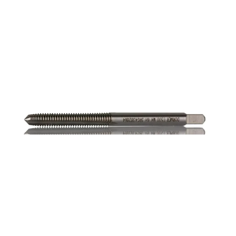 Dormer High-Speed Steel Machine Threading Tap M4 Thread Metric Standard Straight Flute Right Hand E500M4NO2