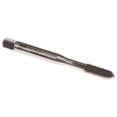 Dormer Threading Tap, M6 Thread, Metric Standard, Straight Flute, Machine Tap, HSS, 66mm Length, ISO 529 E500M6NO3