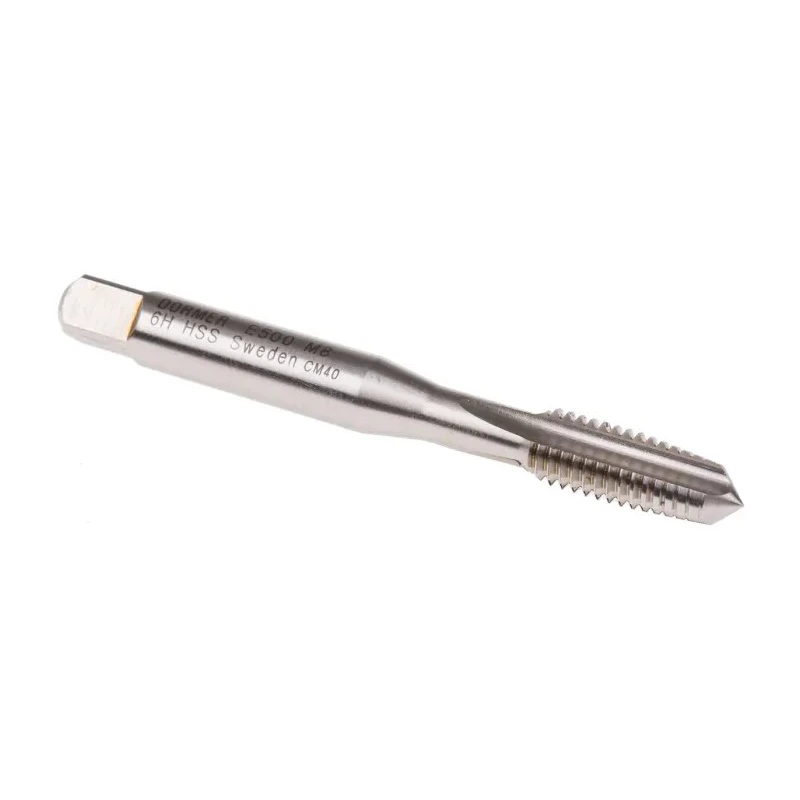 Dormer Machine Tap Threading Tap M8 Thread Metric Standard Straight Flute HSS ISO 529 E500M8NO1