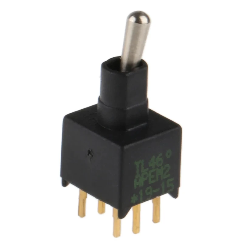 APEM Toggle Switch PCB Mount On-On DPDT Through Hole Terminal 20V DC 20V AC TL46P0050