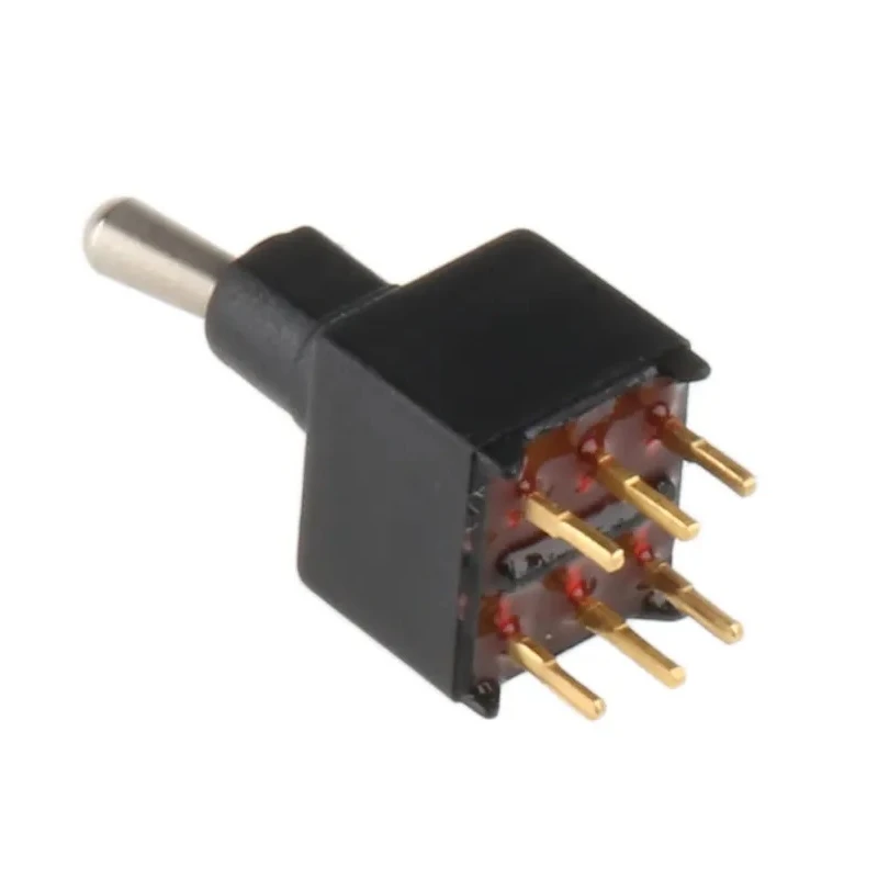 APEM Toggle Switch PCB Mount On-On DPDT Through Hole Terminal 20V DC 20V AC TL46P0050