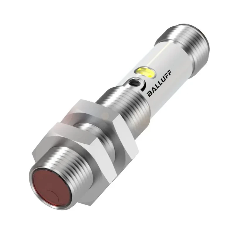 BALLUFF Diffuse Photoelectric Sensor, Barrel Sensor, 400 mm Detection Range, PNP Output, IP67 Rated BOS01Y2