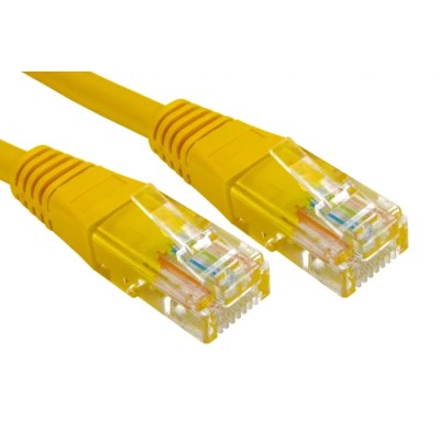 RS PRO Cat6 Ethernet Cable RJ45 Straight Male to RJ45 Male 5 m Yellow Unshielded PVC 240-6328