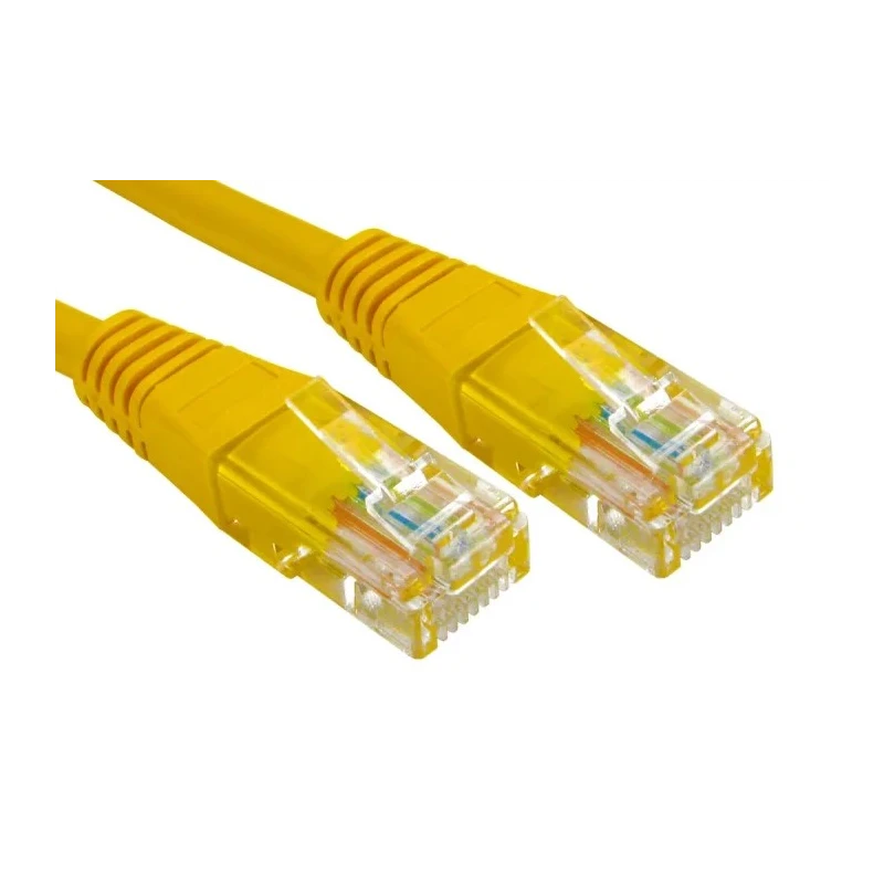 RS PRO Cat6 Ethernet Cable RJ45 Straight Male to RJ45 Male 5 m Yellow Unshielded PVC 240-6328