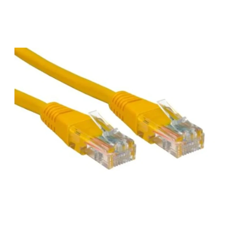 RS PRO Cat5e Ethernet Cable 15 m Yellow RJ45 Male to RJ45 Male U/UTP PVC 240-6352