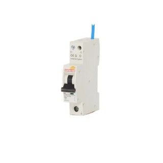 Contactum Residual Current Circuit Breaker with Overload Protection 6A Current Rating 1-Pole 30 mA Trip CCPBR1006AC