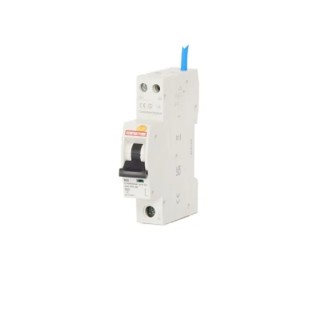 Contactum Residual Current Circuit Breaker with Overload Protection 20A, 1-Pole, 30mA Trip Sensitivity, Thermal CCPBR0620AB