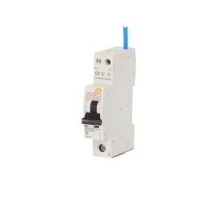 Contactum Residual Current Circuit Breaker with Overload Protection 20A Current Rating 1-Pole 30 mA Trip CCPBR1020AB