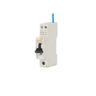 Contactum Residual Current Circuit Breaker with Overload Protection 10A Current Rating 1-Pole 30 mA Trip CCPBR1010AB