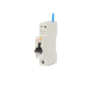 Contactum Residual Current Circuit Breaker with Overload Protection 32A Current Rating 1-Pole 30mA Trip CCPBR1032AB