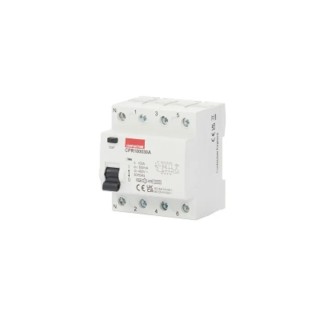 Contactum A Type Residual Current Circuit Breaker 100A, 4-Pole, 300 mA Trip Sensitivity, 415V AC CPR100030A