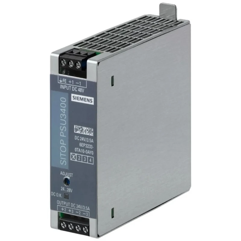 Siemens SITop DC/DC Converter 24V DC Output 3.5A 28V-60V DC Input Compact Design 6EP3233-0TA10-0AY0