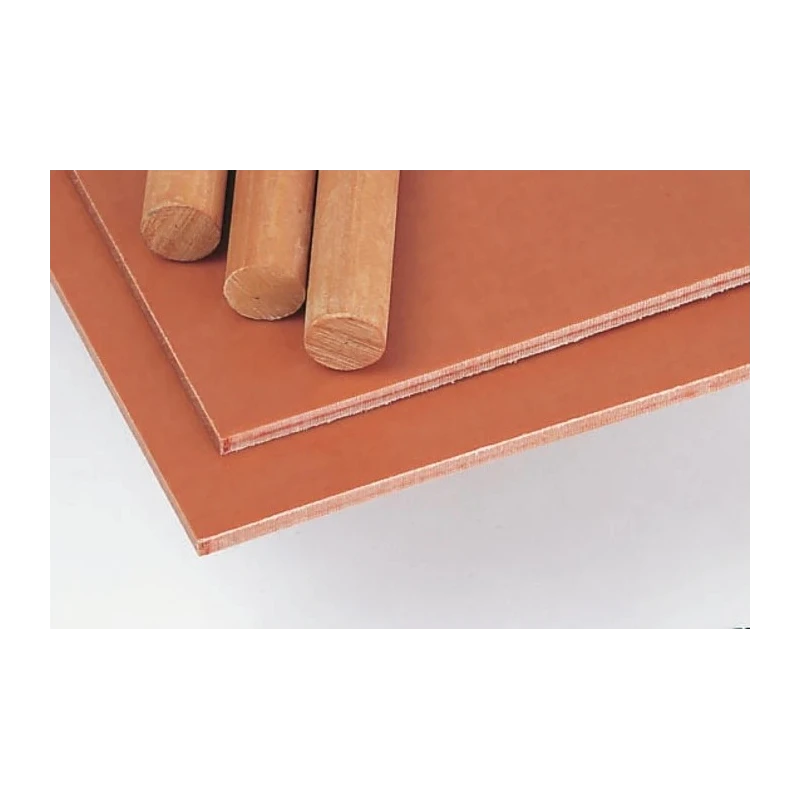Tufnol Brown Synthetic Resin Bonded Fabric Plastic Sheet 590 mm x 285 mm x 0.4 mm Weave Cotton Phenolic Resin 681-198