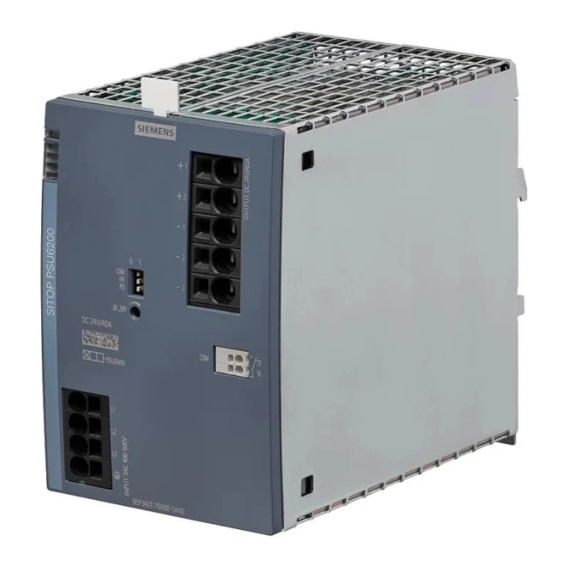 Siemens SITop Switched Mode DIN Rail Power Supply 3-Phase AC/DC Input 400-500V AC 24V DC 40A 960W 6EP3437-7SB00-3AX0