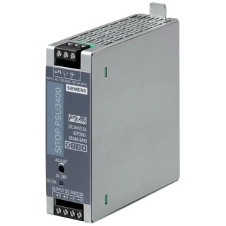 Siemens SITop DC/DC Converter 24V DC Output, 5A Current, 28-60V DC Input, Max Temperature 70°C Model 6EP3332-0TA00-0AY0
