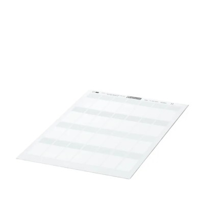 Phoenix Contact Adhesive White Cable Labels Blank, Polyester, 63.5mm x 25mm, -40°C to 150°C, 0830693