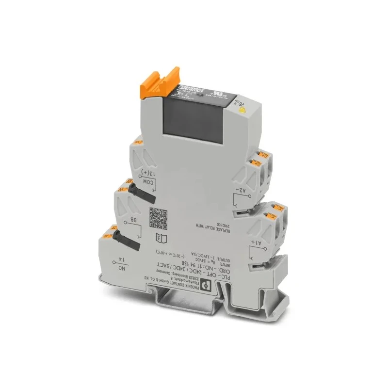 Phoenix Contact Solid State Relay PLC Series 24V DC Coil Voltage 5A Switching Current SPST Contact Configuration DIN 1194158