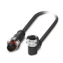 Phoenix Contact Sensor Actuator Cable 1.5 m Polyurethane Jacket Black M12 Male to Female Push Pull 250V 1224166