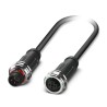 Phoenix Contact Sensor Actuator Cable M12 Male to M12 Female Connectors 250V Polyurethane Jacket 1.5m 1224019